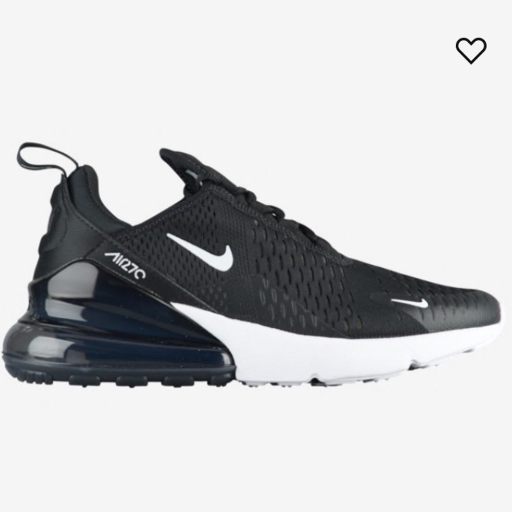 Nike AIR Max 270 shoes black / white size 8